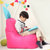 伊维雅兔耳朵儿童沙发 懒人沙发 卧室榻榻米单人豆袋沙发 小沙发(粉红色 60*60*80mm)第5张高清大图