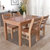 原木色现代中式小户型餐桌椅组合橡胶木实木桌子长方形桌椅(CZ195+YZ397一桌六椅 默认)第2张高清大图