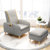 一米色彩 沙发懒人沙发创意多功能单人沙发北欧简约可调节客厅小户型布艺沙发(灰色 标准款-单人位（无USB充电）)第2张高清大图