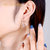 HerJewellery925银耳环施华洛世奇水晶耳环 唯美花型欧美女款耳环简约耳钉 新年情人节礼物(玫瑰金色)第4张高清大图