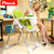 POUCH儿童餐椅多功能便携可折叠婴儿餐椅宝宝餐椅儿童吃饭餐桌椅K06(蜜桃粉)第2张高清大图