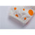 贝贝怡夏季纯棉女宝宝T恤婴儿上衣高腰裙圆点上衣151Q018(橙色 80cm)第3张高清大图