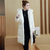 莉妮吉尔2017年冬季加厚中长款连帽纯色长袖棉衣棉服时尚潮流显瘦修身(黑色 XL)第2张高清大图
