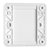 西门子开关插座面板 远景系列 雅白色10A五孔86型(空白面板)第4张高清大图