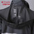 户外加厚连体加长款黑色单人时尚成人男风衣保安执勤雨衣tp1673(黑色 XXXL)第5张高清大图