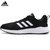 Adidas阿迪达斯男鞋新款网面透气休闲运动鞋轻便鞋子减震跑步鞋CG3820(黑色 42.5)第5张高清大图