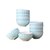 新款南瓜碗2/4/10只创意日式陶瓷饭碗沙拉碗面碗餐具(雅纹蓝 4个6英寸面碗)第5张高清大图