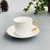 欧式小奢华描金边咖啡杯碟套装陶瓷家用下午茶具器具(蜡光白 默认版本)第9张高清大图