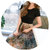 亲衣倾诚 韩版新款夏季女装中长款雪纺连衣裙短袖拼接高腰显瘦碎花沙滩长裙  XGF6845(黑色 XL)第3张高清大图