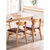 物槿 实木餐椅家用木头桌椅现代 YPH-02(原木色灰色布艺)第4张高清大图