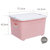 禧天龙Citylong 110L特大号滑轮收纳箱环保塑料储物箱家用整理箱2个装(粉色)第4张高清大图
