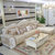欧式沙发组合 客厅 整装欧式小奢华户型简欧实木布艺沙发(象牙白色 扶手单位（皮配艺款）)第3张高清大图