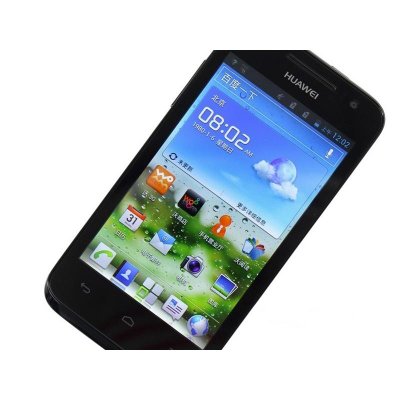 华为Ascend G330D U8825D3G手机（深灰色）WCDMA/GSM