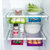 有乐 创意厨房用品抽动式置物盒 收纳盒 冰箱保鲜隔板层多用收纳架（大号）zw608(绿色)第3张高清大图