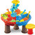 【彼优比】夏日沙滩溪水玩具沙滩桌玩具沙子史莱姆DIY操作台玩具(方形海豚 沙滩桌)第4张高清大图