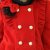 2013秋装新款淑女双排扣韩版公主中大童呢子大衣短外套13CG2602(红色 120)第4张高清大图