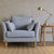 恒兴达 北欧日式白橡木全实木框架可拆洗羽绒布艺沙发简约现代小户型三人位组合(灰色 1+2+3组合)第2张高清大图