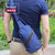 SELECT精品时尚胸包男士商务休闲斜挎包单肩包牛津布随身小包经典耐磨大容量LS-32(蓝色)第3张高清大图