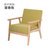 一米色彩 简易沙发 北欧田园布艺双人单人沙发椅小型实木简约日式沙发(浅灰色 三人位)第5张高清大图