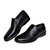 Jinho金猴 新款男士透气单鞋牛皮轻便时尚皮鞋商务休闲鞋洞洞鞋Q3801(黑色 43)第5张高清大图