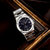 OLMA奥尔马瑞士原装进口黑盘钢带镶钻机械男士手表K101.0105.001(黑色 钢带)第4张高清大图
