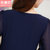 斯黛欧2016春装新款女装韩版修身拼接大码假两件套雪纺连衣裙1835(绿色 4XL)第5张高清大图