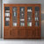 华南家具 中式现代自由组合实木书柜简约书房带门玻璃门立柜储物木柜书架(胡桃色-不带抽屉 两门)第2张高清大图