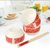 乾越中式陶瓷金猴瓷碗筷餐具礼品金选套装(红色 默认值（请修改）)第3张高清大图