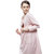 婧麒外出哺乳衣修身显瘦喂奶衣服月子服哺乳装外出哺乳连衣裙JS6203(粉红色 L)第5张高清大图