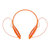 LG hbs-730 耳塞式立体声无线运动音乐蓝牙耳机通用型 颈挂式 一拖二(橙色)第4张高清大图