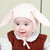 milkyfriends春秋季宝宝帽男女儿童可爱兔耳胎儿帽时尚婴儿帽子(蓝色 均码3-12个月（40-46CM）)第4张高清大图