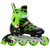 美洲狮（COUGAR）溜冰鞋儿童轮滑鞋旱冰鞋滑冰鞋可调男女直排滑轮鞋(黑绿 34-37可调)第2张高清大图