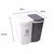 垃圾桶家手压式垃圾盒带盖卧室客厅收纳卫生间可拼接塑料纸篓分类篓(默认)第5张高清大图