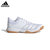 Adidas阿迪达斯春夏新款羽毛球鞋男休闲运动鞋女轻便透气减震软底跑步鞋(D97697白色 44)第3张高清大图
