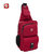 瑞士军刀SWISSGEAR胸包 单肩斜挎包 户外运动骑行包 旅行小背包帆布包SA8100(红色)第3张高清大图
