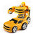 双鹰 遥控变形车机器人无线遥控男孩礼物玩具可充电幻影金刚(幻影金刚黄色)第2张高清大图