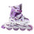 祖迪斯PU闪光防滑轮可调节旱冰鞋套装JRO09702轮滑鞋(紫色 35-38)第3张高清大图