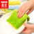 抹布懒人吸水棉加厚玻璃布擦桌子家具家用厨房洗碗布(黄粉)第3张高清大图