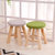优涵  时尚现代简约布艺凳子家用板凳实木创意沙发凳成人小圆凳椅子矮凳(条纹色)第3张高清大图