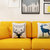 一米色彩沙发 布艺沙发 北欧中小户型 简约 休闲 现代 客厅 组合可拆洗 布沙发(香蕉黄 脚踏)第3张高清大图