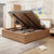 A家家具 双人床板式床单人实木高箱床储物床板木结合 组装高箱床 1.5*2米单床(组装架子床 1.8米单床)第3张高清大图