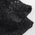 拉夏贝尔秋新款 时尚修身黑色透视绣花长袖蕾丝衫女10009754(黑色 M)第4张高清大图