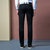 韩版男士修身免烫休闲商务上班直筒西裤(黑色 31)第4张高清大图