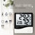 品佳 电子温度计家用室内温湿度计婴儿房时钟精准室温表高精度室外(白色)第4张高清大图