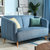左右沙发 北欧风双人位三人位组合布沙发 小户型客厅实木脚 DZY6006(S68-9G布(蓝) 双人位+三人位（2+3）)第3张高清大图