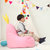 伊维雅兔耳朵儿童沙发 懒人沙发 卧室榻榻米单人豆袋沙发 小沙发(桃红色 60*60*80mm)第2张高清大图