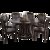 丰圆藤木 新中式现代实木餐桌椅组合长方形圆形简约家用饭桌小户型家具(黑檀色 单餐桌)第5张高清大图