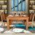 木巴家具 实木餐桌椅组合现代简约白橡木餐桌家用吃饭桌子小户型饭桌(CZ128+YZ291 默认)第2张高清大图