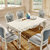 圣肯尼家具 欧式实木餐桌法式田园长方形餐台美式白色橡木餐桌椅组合(珍珠白 8803餐桌+6椅)第3张高清大图