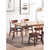 物槿 实木餐椅家用木头桌椅现代 YPH-02(胡桃色米白布艺)第5张高清大图